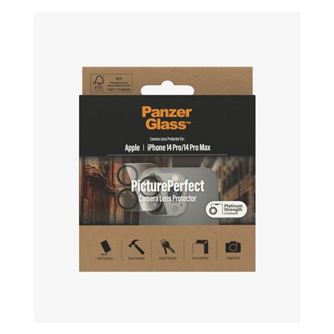 PanzerGlass | Lens protector | Apple iPhone 14 Pro, 14 Pro Max | Black | Transparent - 3